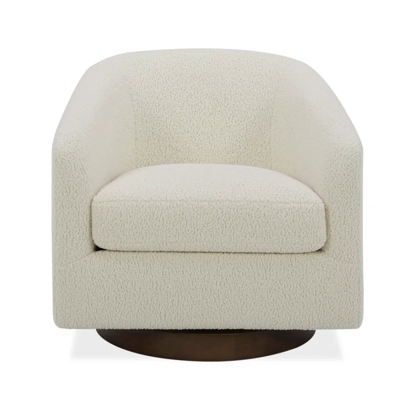 Bennett Upholstered Swivel Barrel Chair