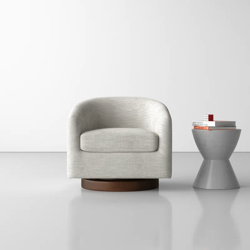 Bennett Upholstered Swivel Barrel Chair