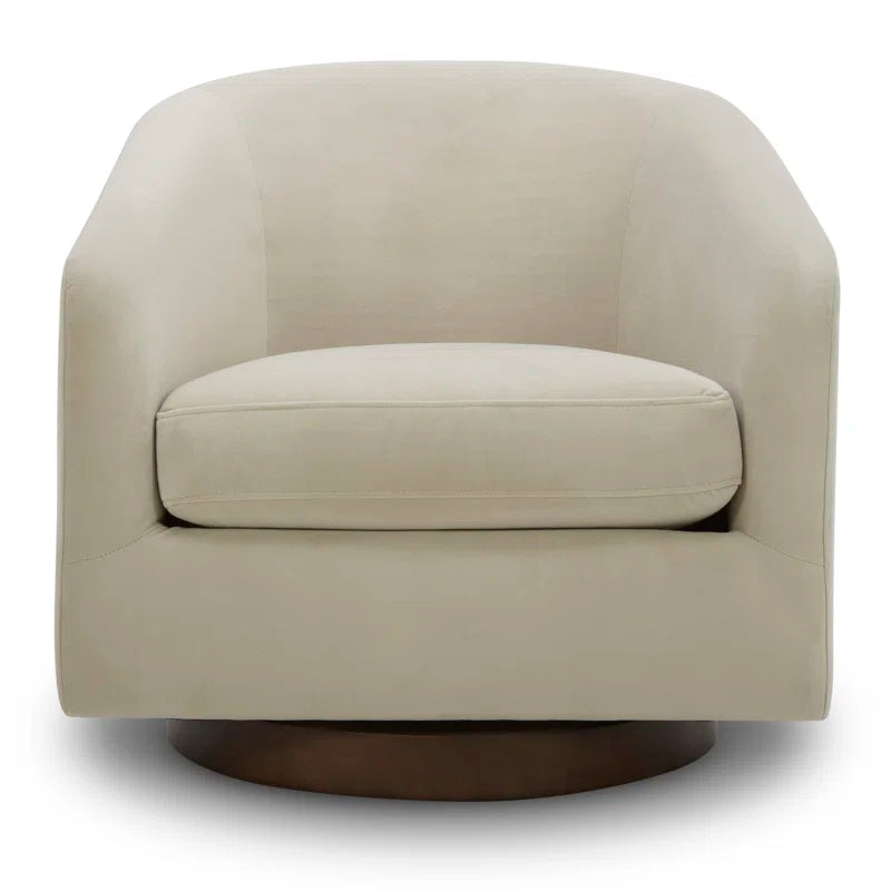 Bennett Upholstered Swivel Barrel Chair