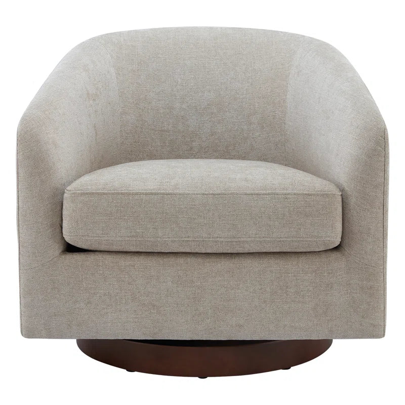 Bennett Upholstered Swivel Barrel Chair