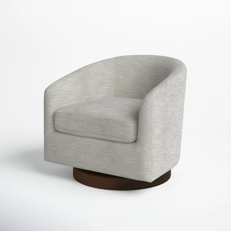 Bennett Upholstered Swivel Barrel Chair