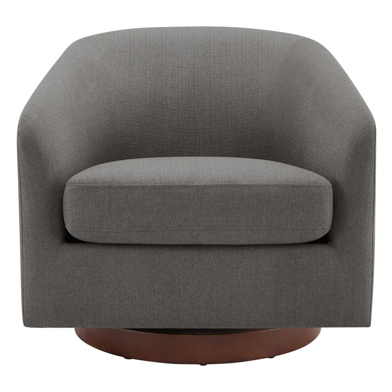 Bennett Upholstered Swivel Barrel Chair
