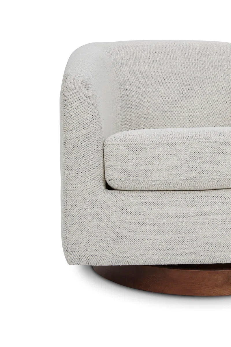 Bennett Upholstered Swivel Barrel Chair