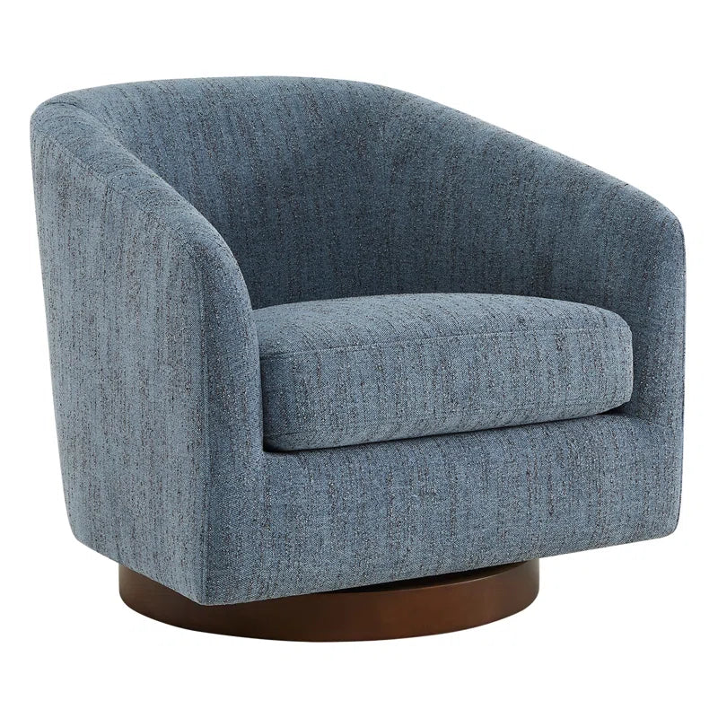 Bennett Upholstered Swivel Barrel Chair