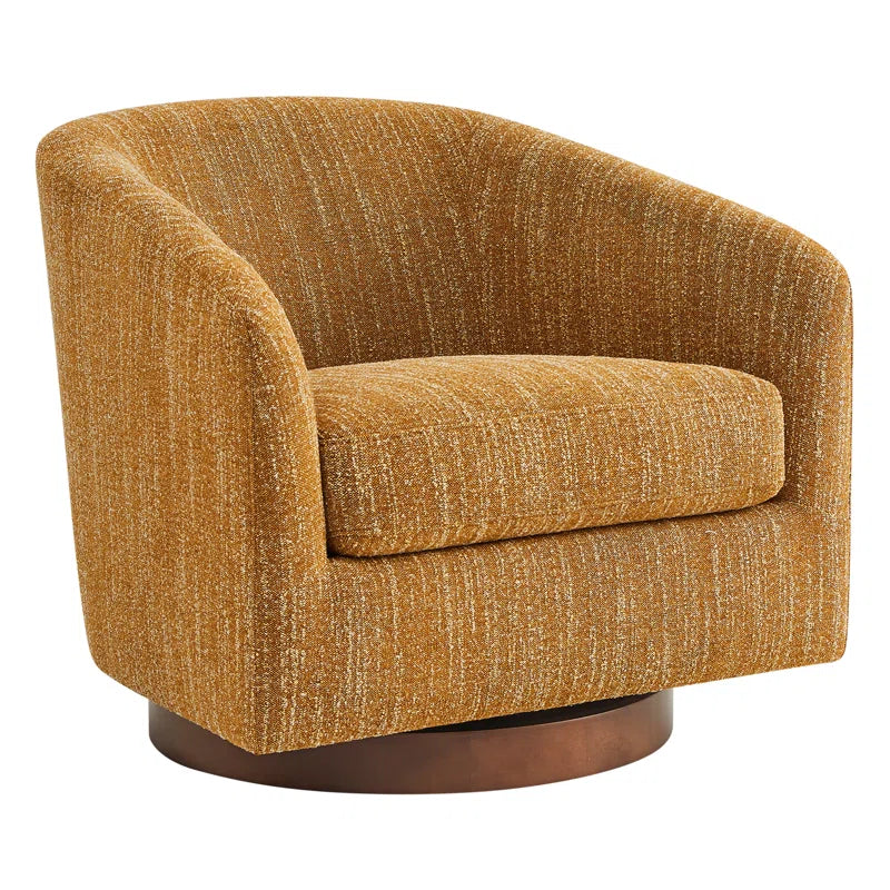 Bennett Upholstered Swivel Barrel Chair