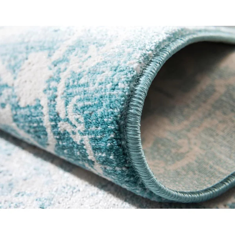 Leatherwood Power Loom Performance Blue Rug