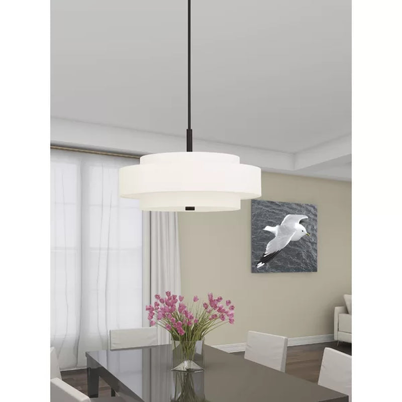 Paquette Dimmable Drum Chandelier