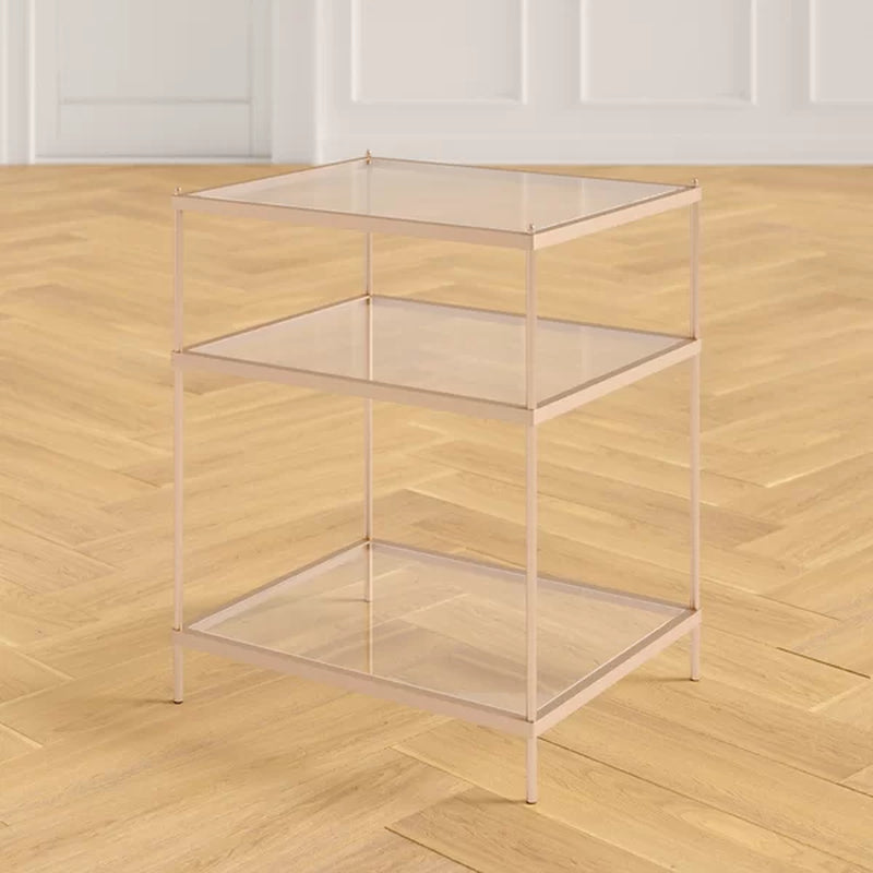 Peregrine 26.75'' Tall Glass End Table