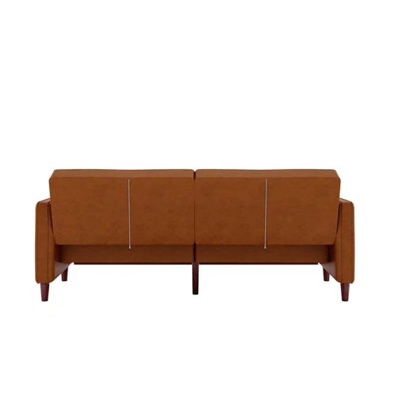 Vegan Leather Sleeper Sofa