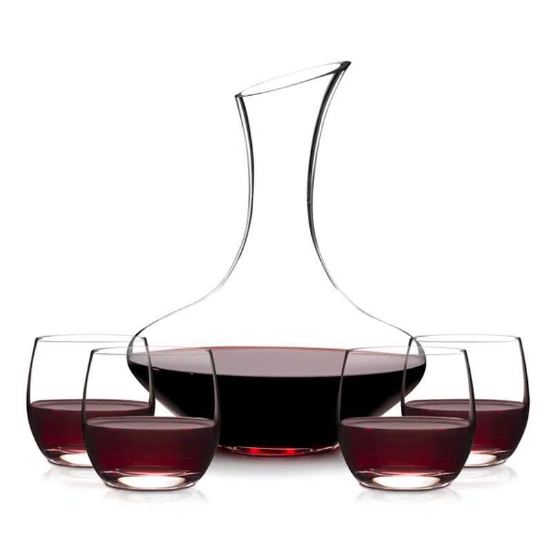 Armatha 5 Piece Wine Decanter Set