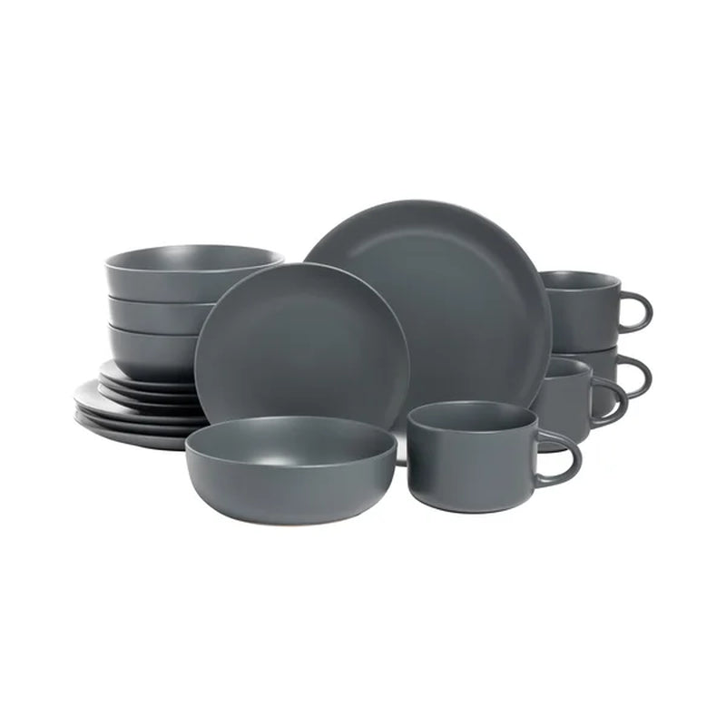 Ten Strawberry Street Wazee Matte Stoneware Dinnerware - Set of 16