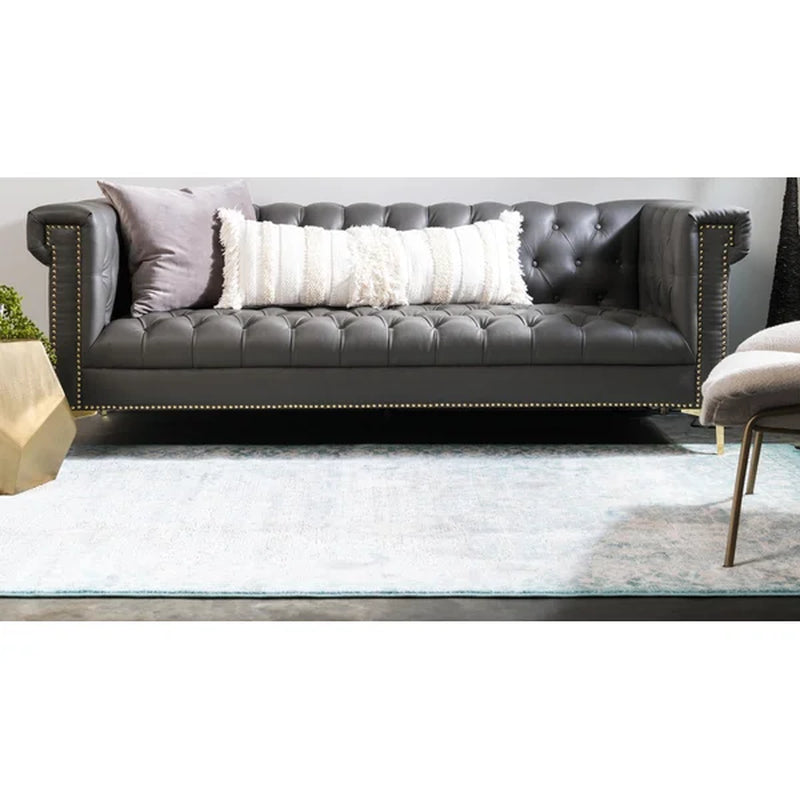 Leatherwood Power Loom Performance Blue Rug