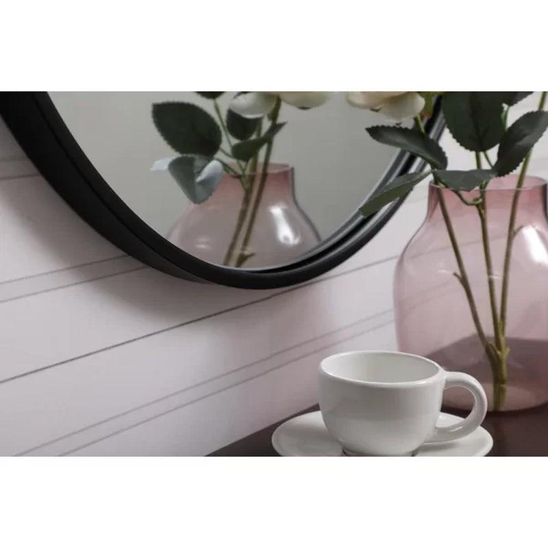 Cassie round Metal Wall Mirror