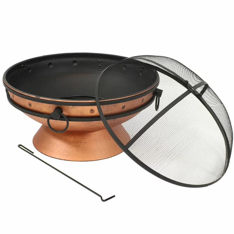 Hurst 24'' H X 31'' W Steel Wood Burning Outdoor Fire Pit