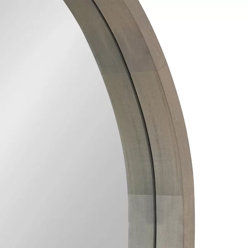 Loftis round Solid Wood Wall Mirror