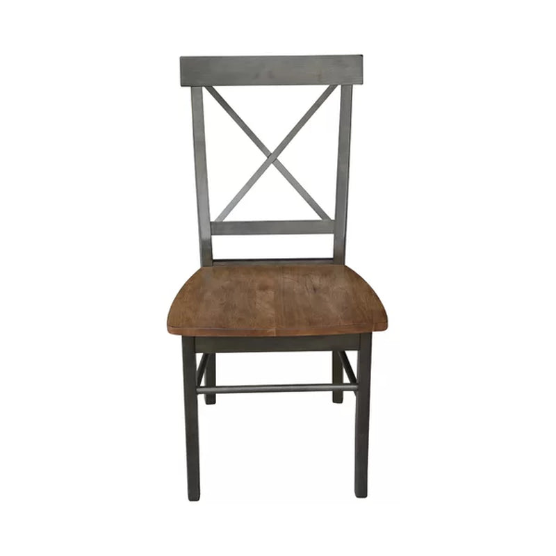 Solid Wood Cross Back Side Chair