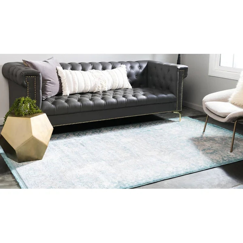 Leatherwood Power Loom Performance Blue Rug