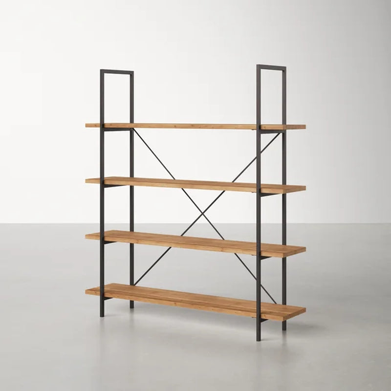 Gwyneth 79'' H X 72'' W Iron Etagere Bookcase
