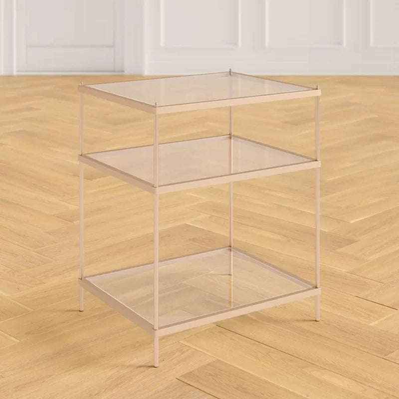 Peregrine 26.75'' Tall Glass End Table