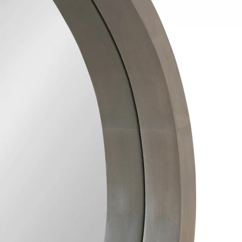 Loftis round Solid Wood Wall Mirror