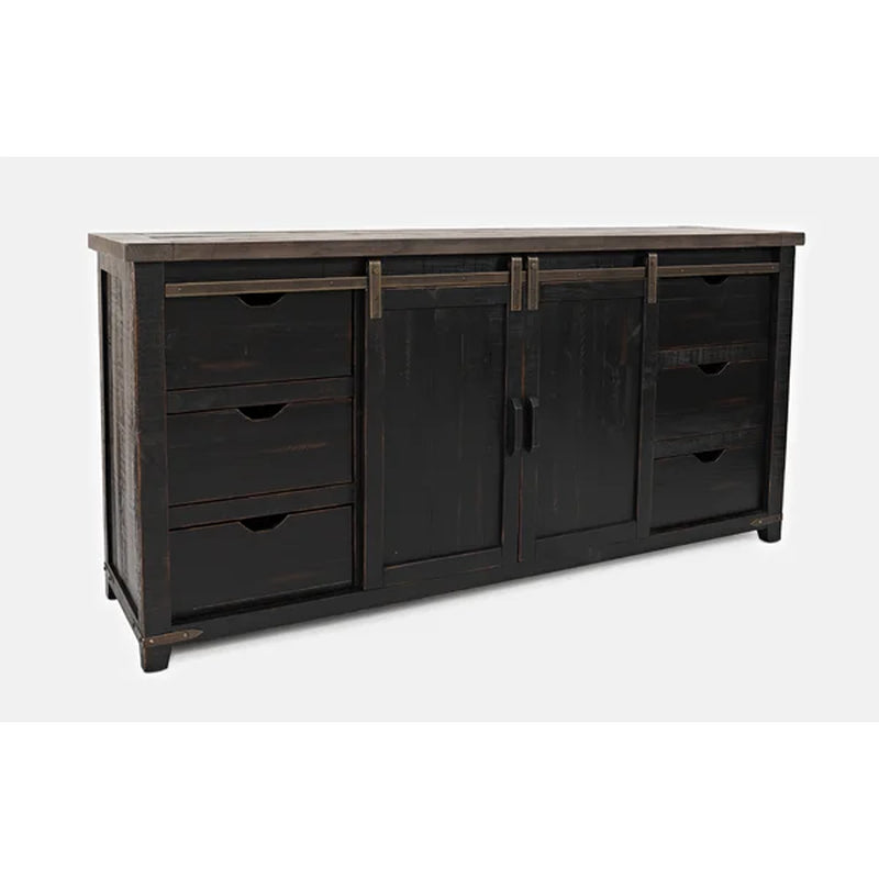 Westhoff 70'' Wide 6 Drawer Pine Solid Wood Sideboard