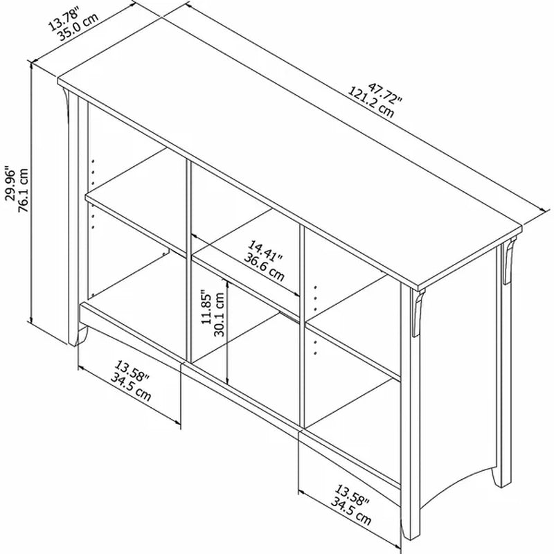 Pernell 30'' H X 48'' W Cube Bookcase