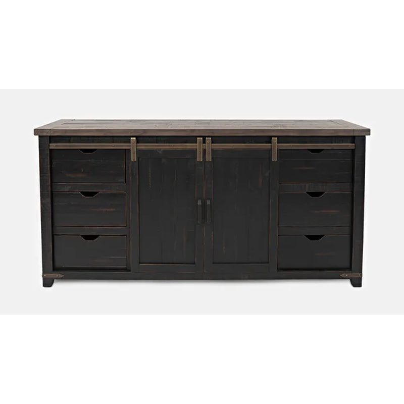 Westhoff 70'' Wide 6 Drawer Pine Solid Wood Sideboard