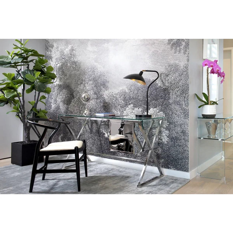 Girard Adjustable Metal Arched Lamp