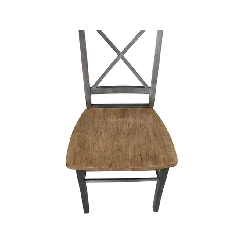Solid Wood Cross Back Side Chair