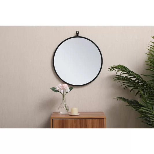 Cassie round Metal Wall Mirror