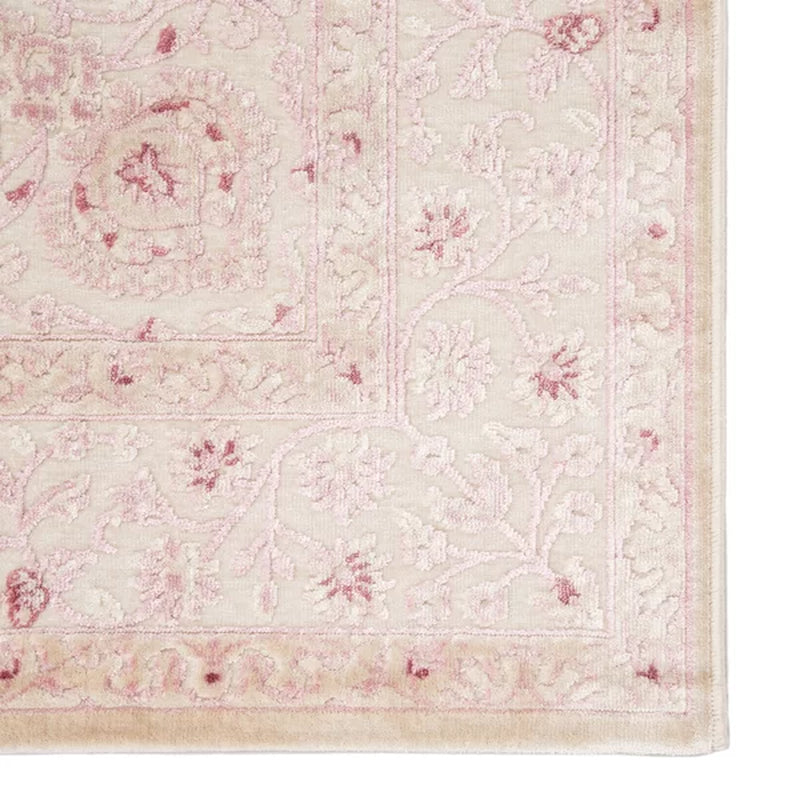 Devin Power Loom Pink Rug