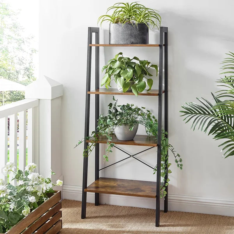 Parikh 54'' H X 22.1'' W Steel Etagere Bookcase