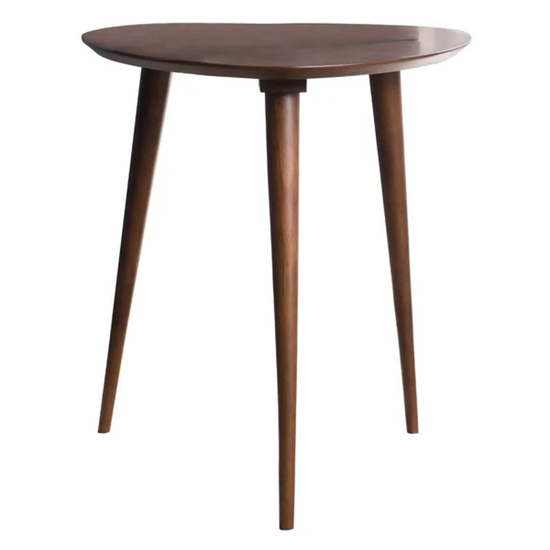 Kamile 22.05'' Tall Solid Wood 3 Legs End Table