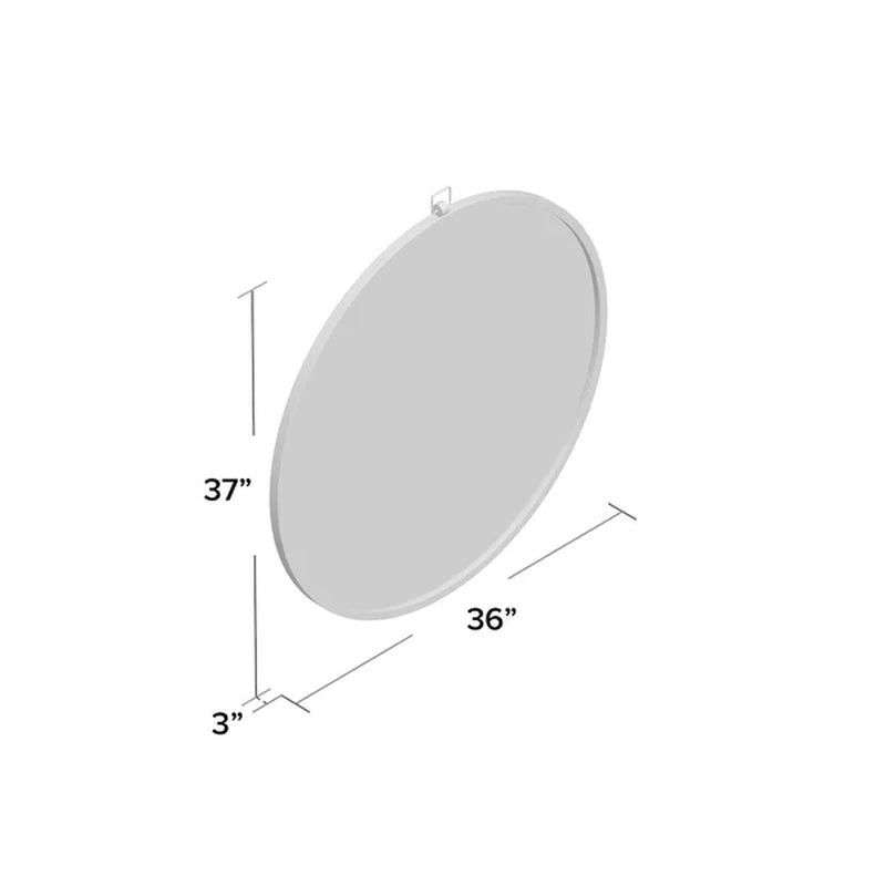 Round Metal Wall Mirror