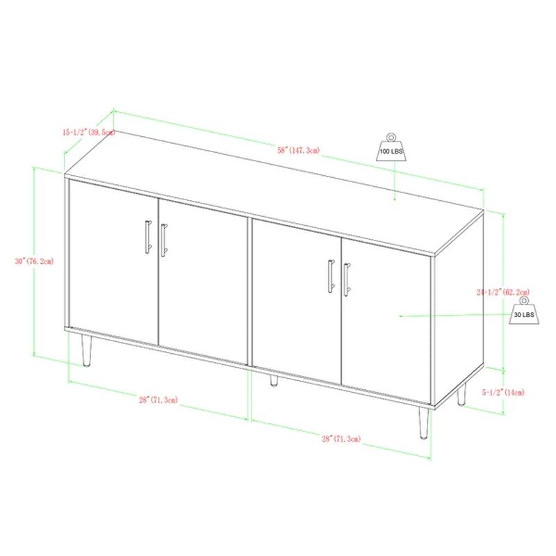 Aminatou 58'' Wide Sideboard