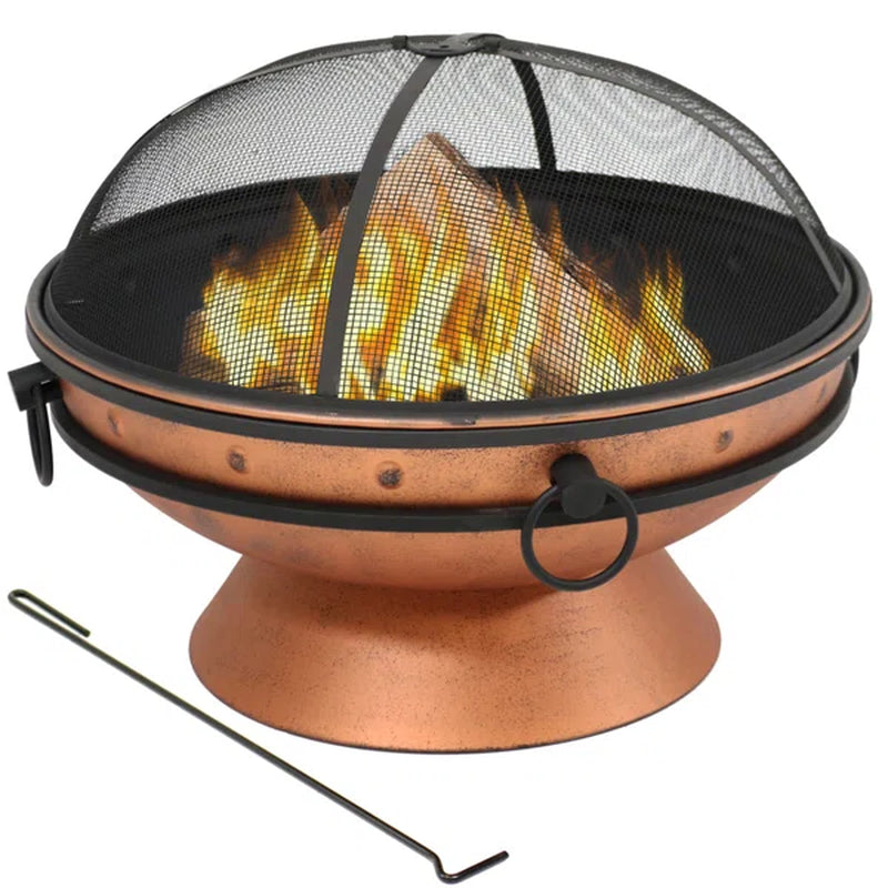 Hurst 24'' H X 31'' W Steel Wood Burning Outdoor Fire Pit