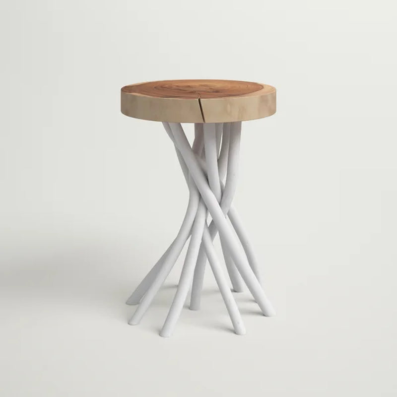 Selah 20'' Tall Solid Wood Tree Stump End Table