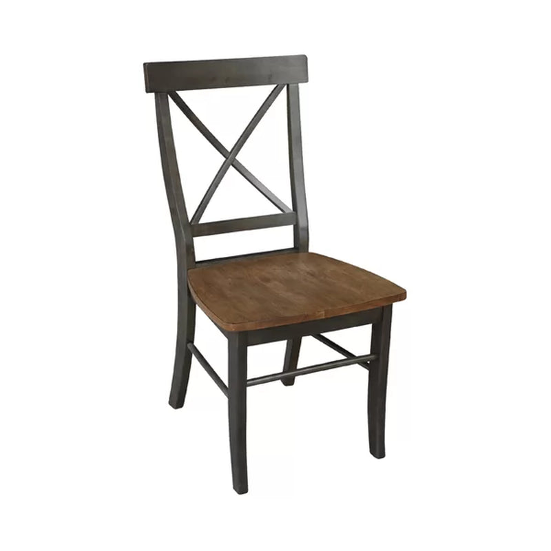 Solid Wood Cross Back Side Chair
