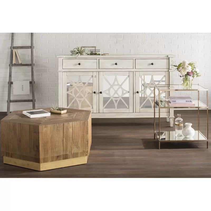 Peregrine 26.75'' Tall Glass End Table