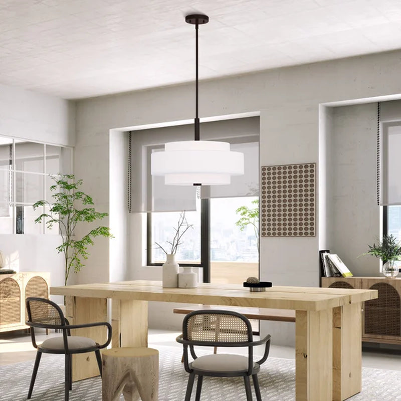 Paquette Dimmable Drum Chandelier