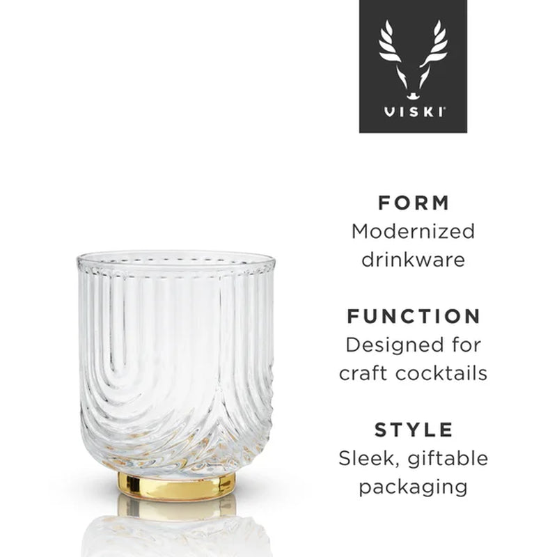 Viski 12 Oz. Gatsby Tumblers