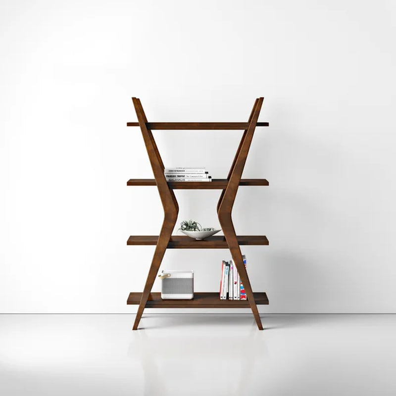 Eldorado 66'' H X 40'' W Solid Wood Etagere Bookcase