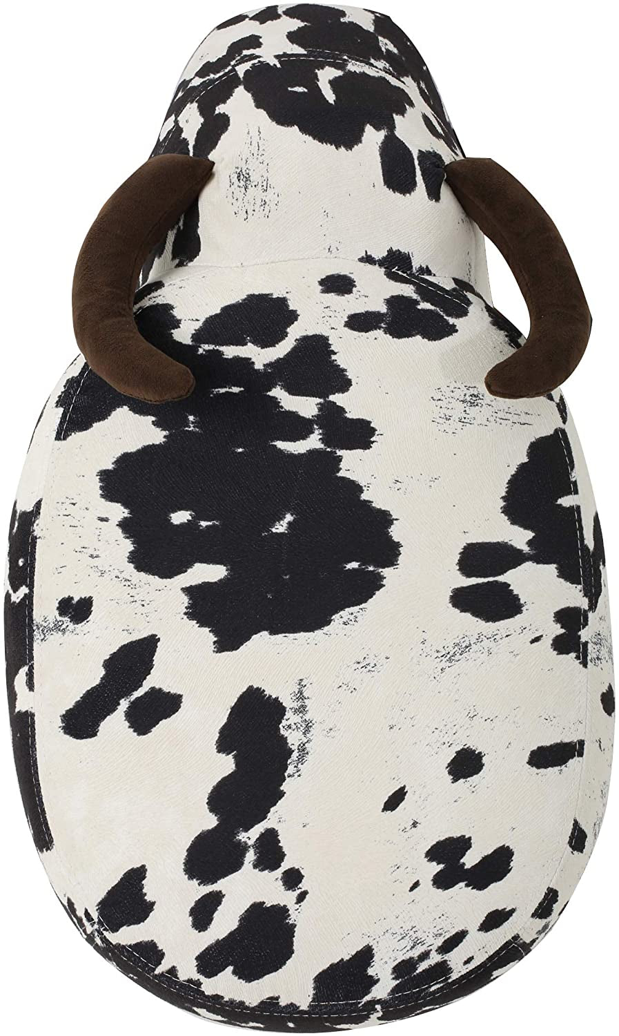 Home Bessie Patterned Velvet Cow Ottoman
