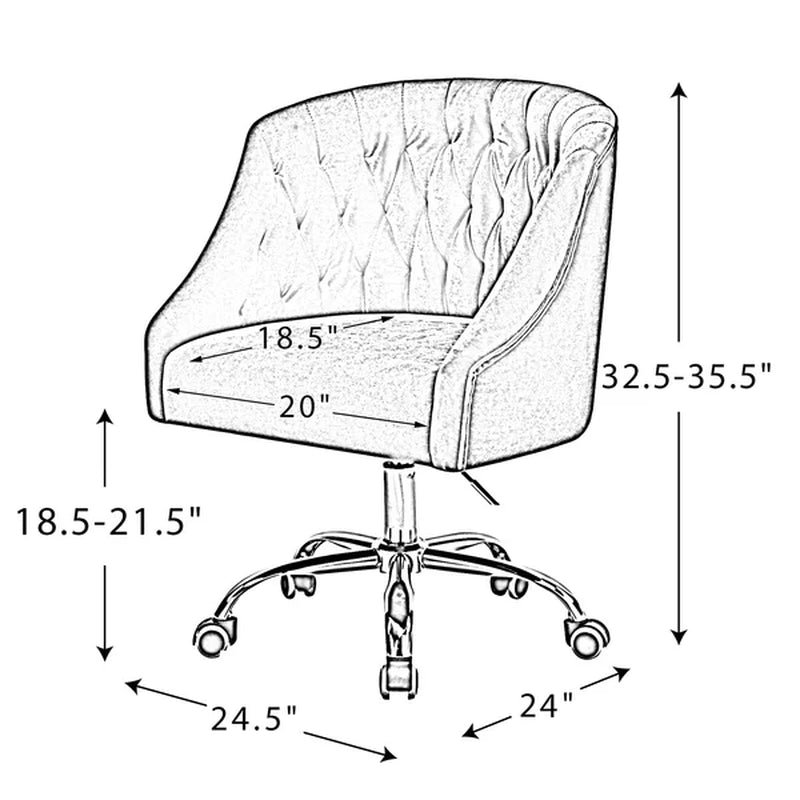 Louise Velvet Task Chair