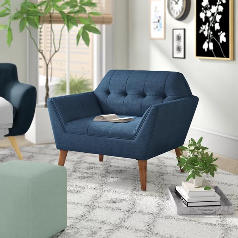 Petrin Modern Button Tufted Armchair