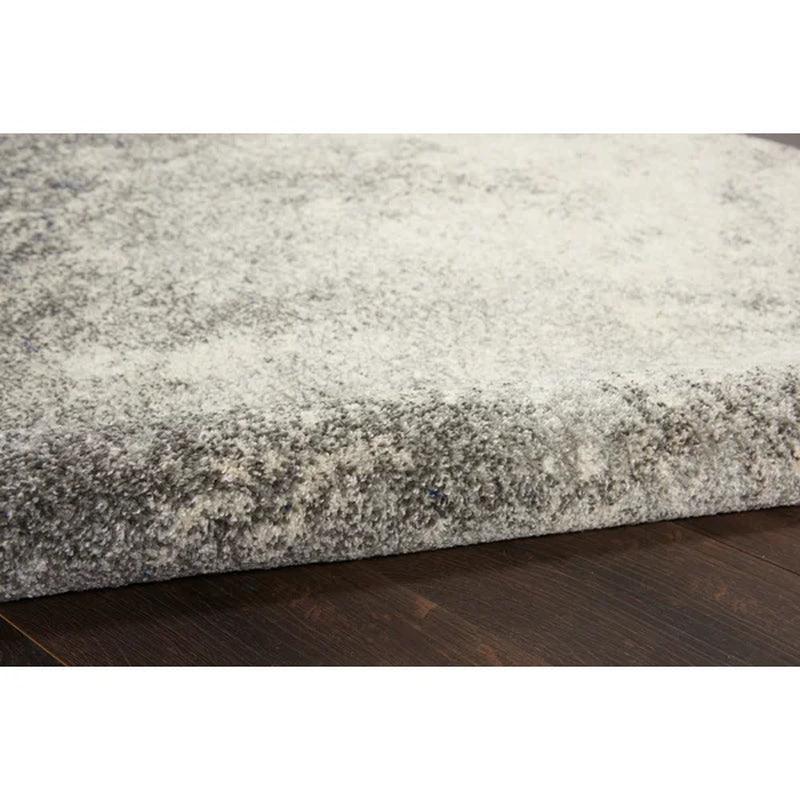 Abbate Power Loom Performance Charcoal Gray/Ivory/Midnight Blue Rug