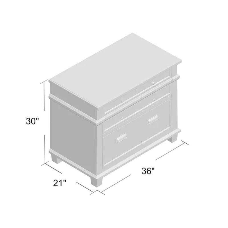 Alderton 36'' Wide 2 -Drawer Solid Wood Lateral Filing Cabinet