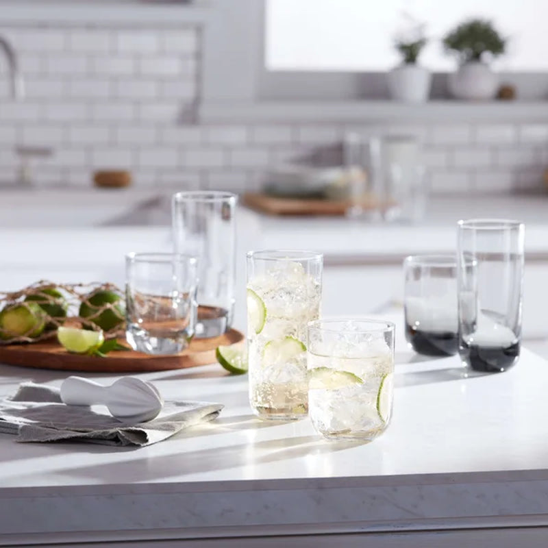 Libbey Polaris 16-Piece Tumbler and Rocks Glass Set