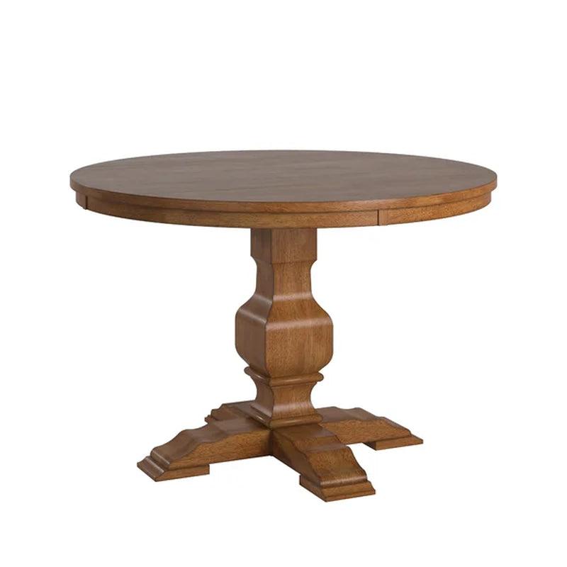 Arisa 45'' Solid Wood Pedestal Dining Table