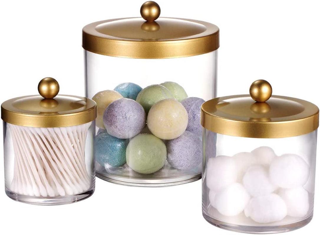 Apothecary Jars - Gold & Glass